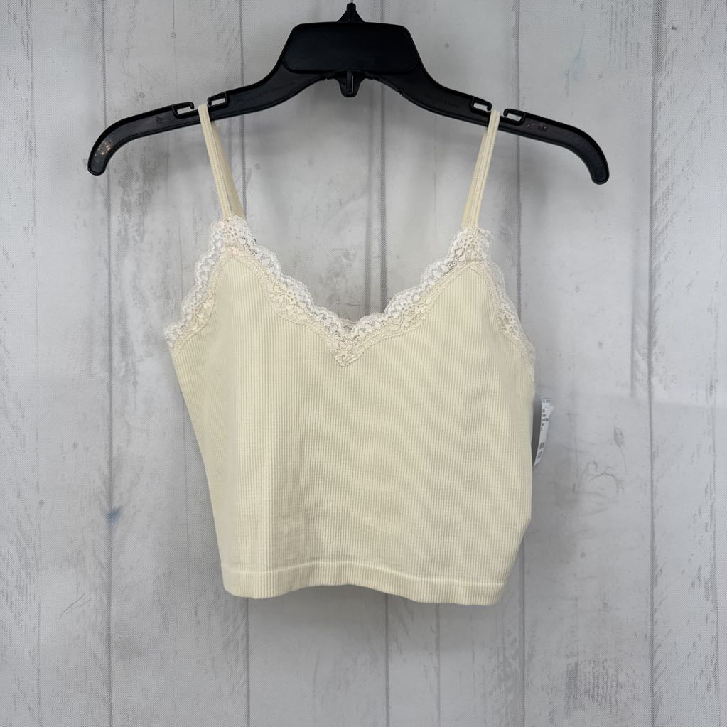 Lace Trim Cropped Tank