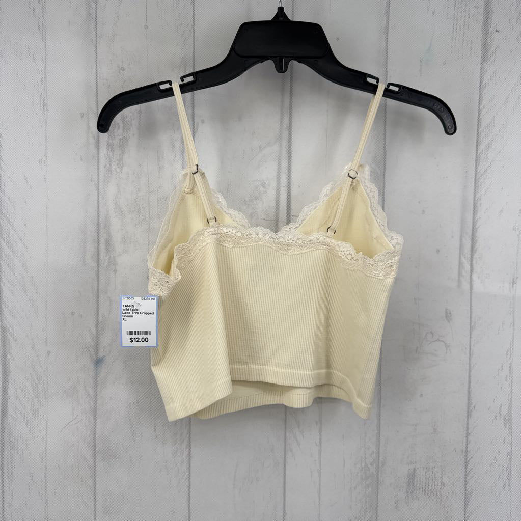 Lace Trim Cropped Tank