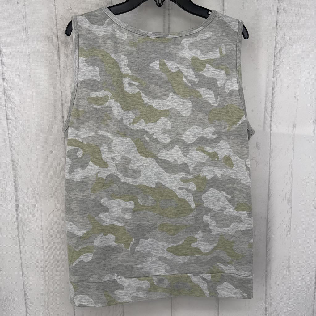 Grey Camo Twist-Front Tank