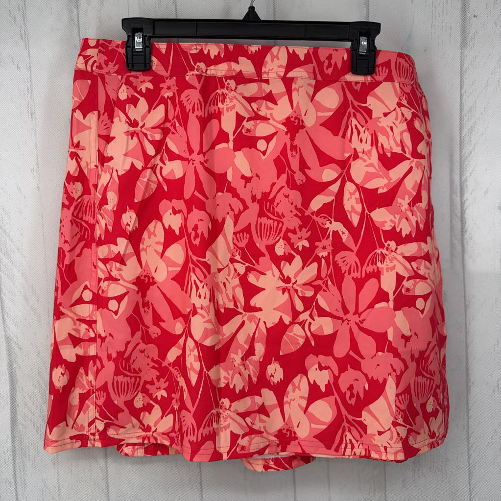 Floral Print Adjustable Waist Skirt