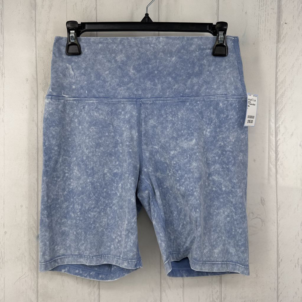 7" Washed Biker Shorts