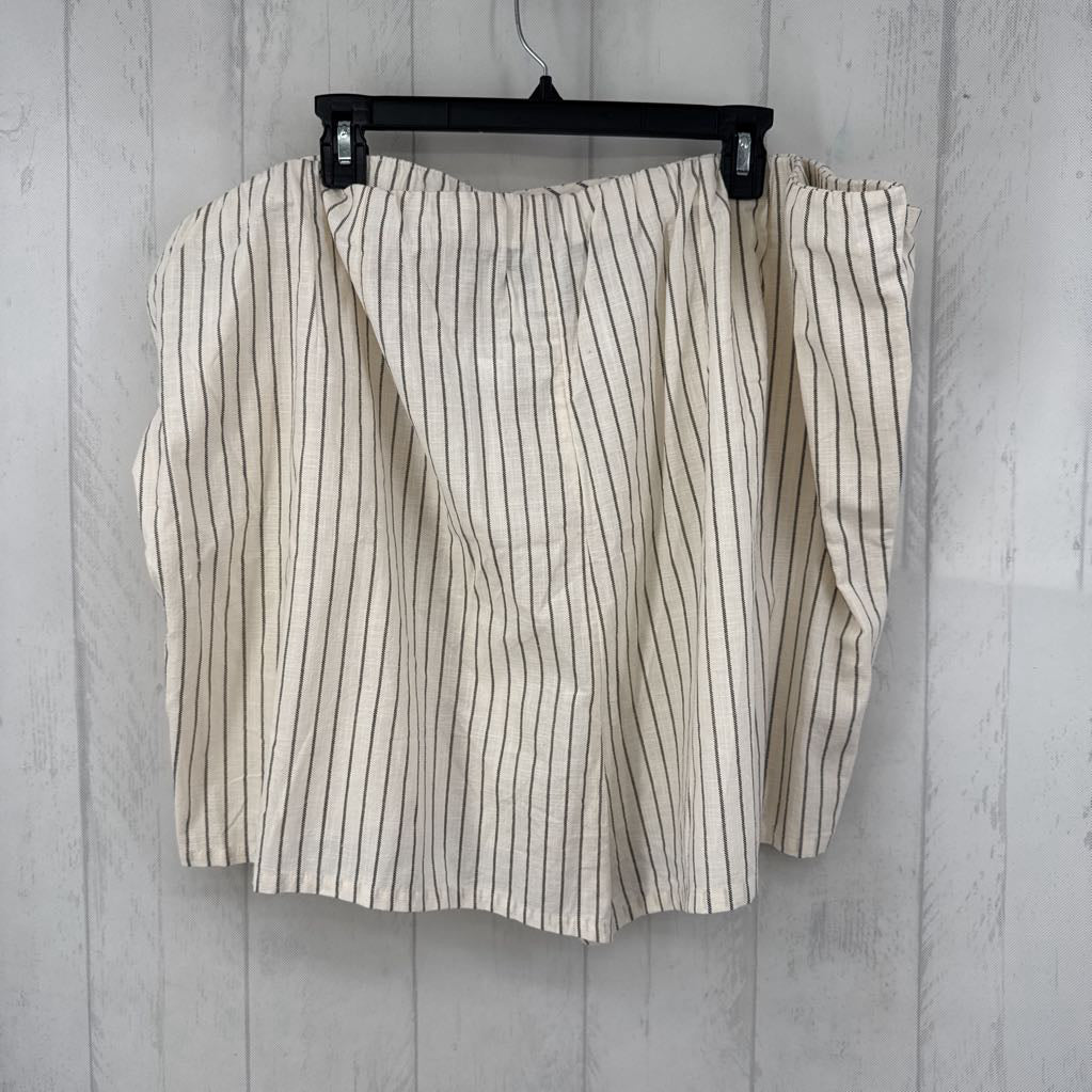 4X striped skort