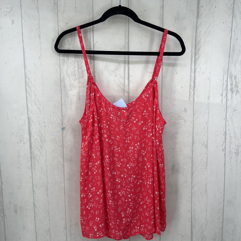 0 smocked flo print tank