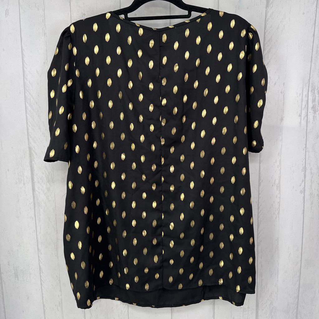 4xl puffy slv circle print top