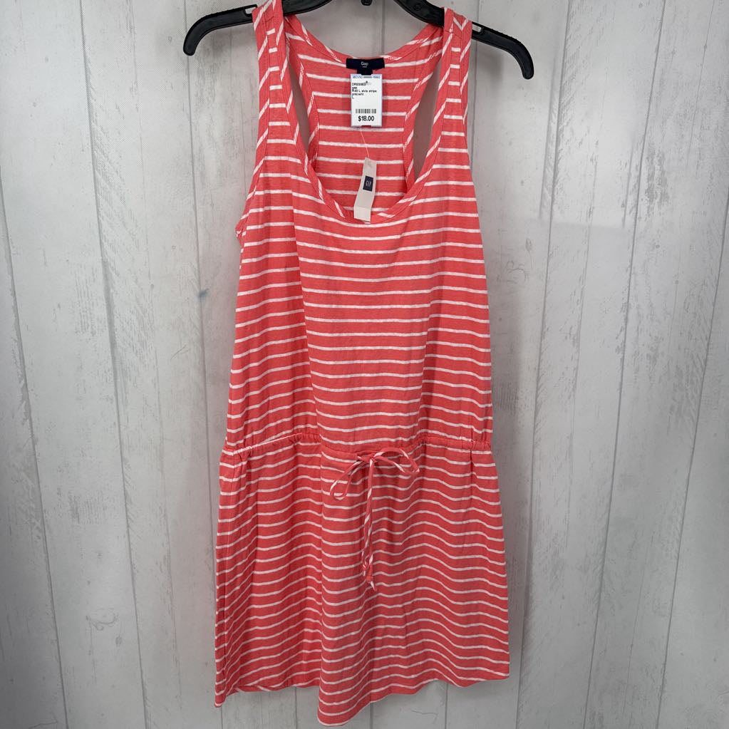 R40 L slvls stripe drawstring dress