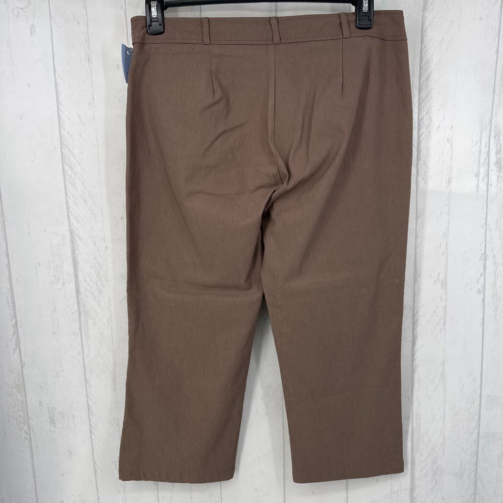 12 button detail capris