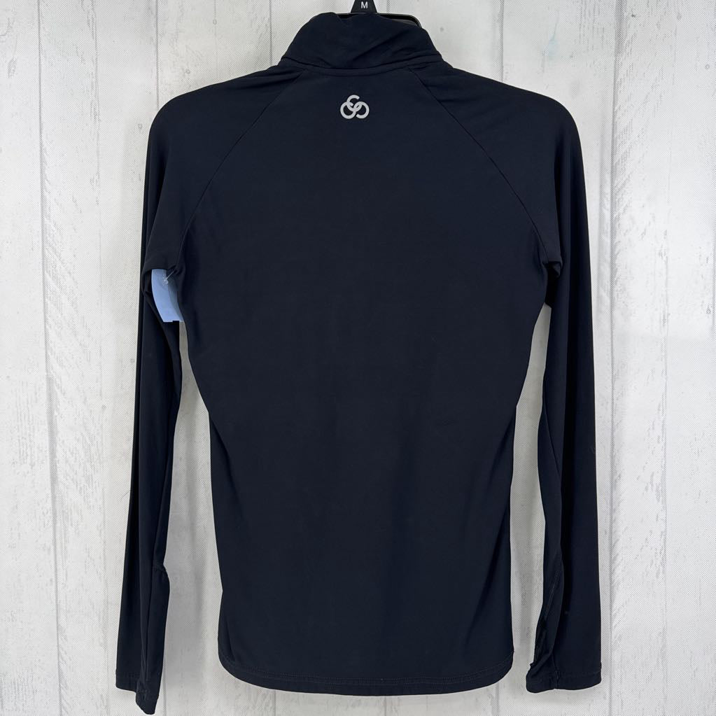 XS/S quarter zip quilted l/s pullover
