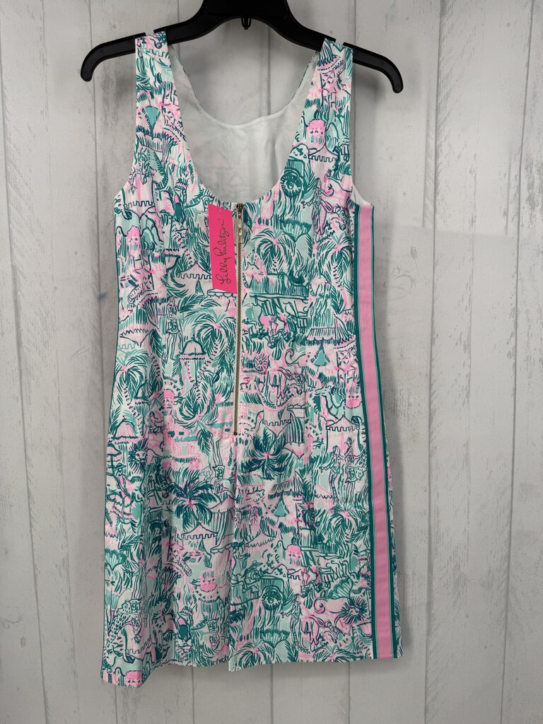 R119 4 printed slvls dress