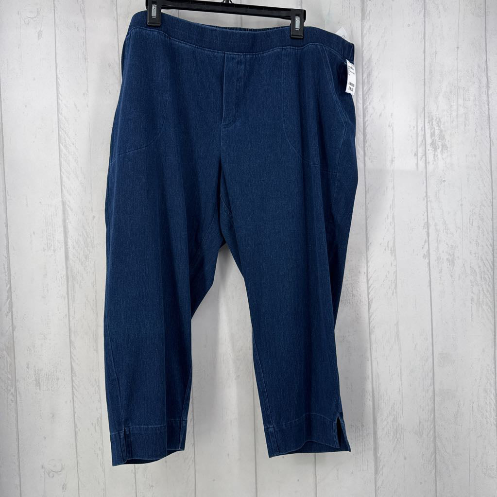 XLp pull-on denim capris