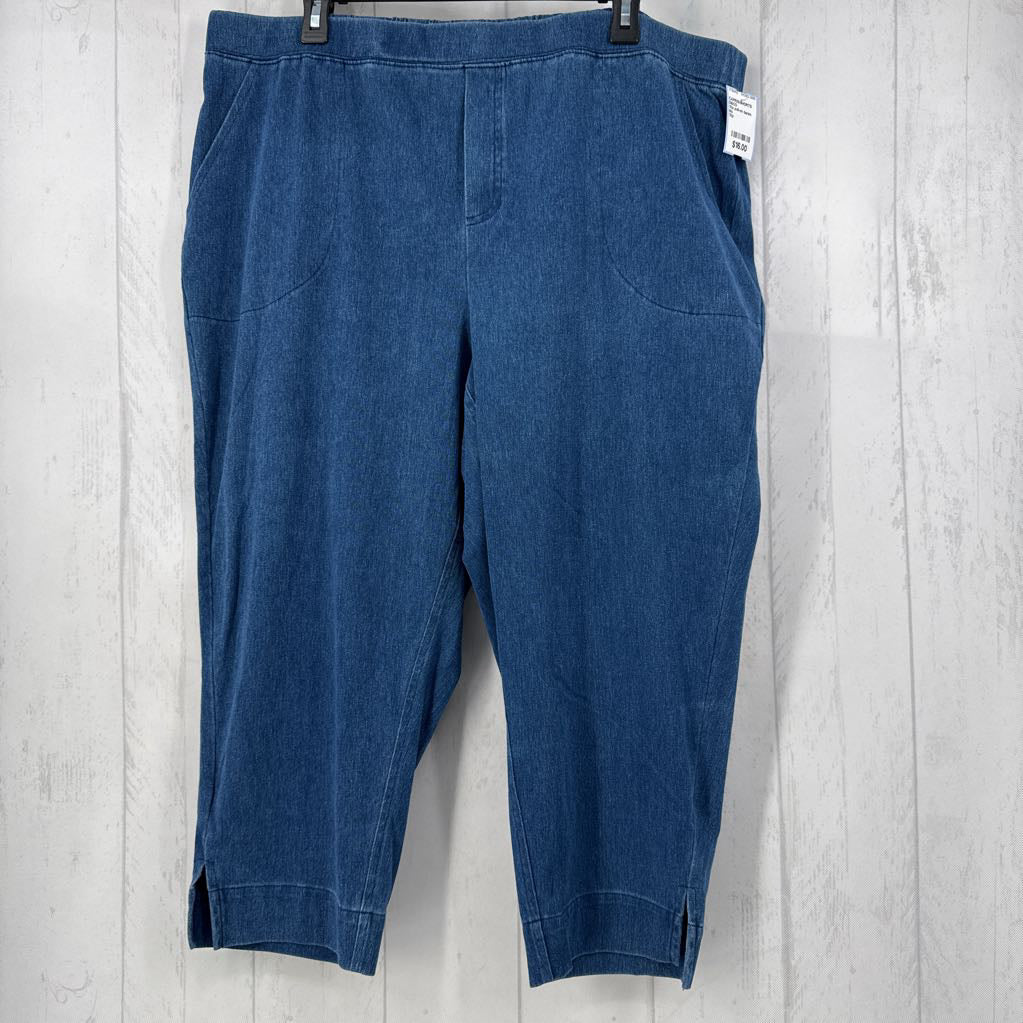 1Xp pull-on denim capris