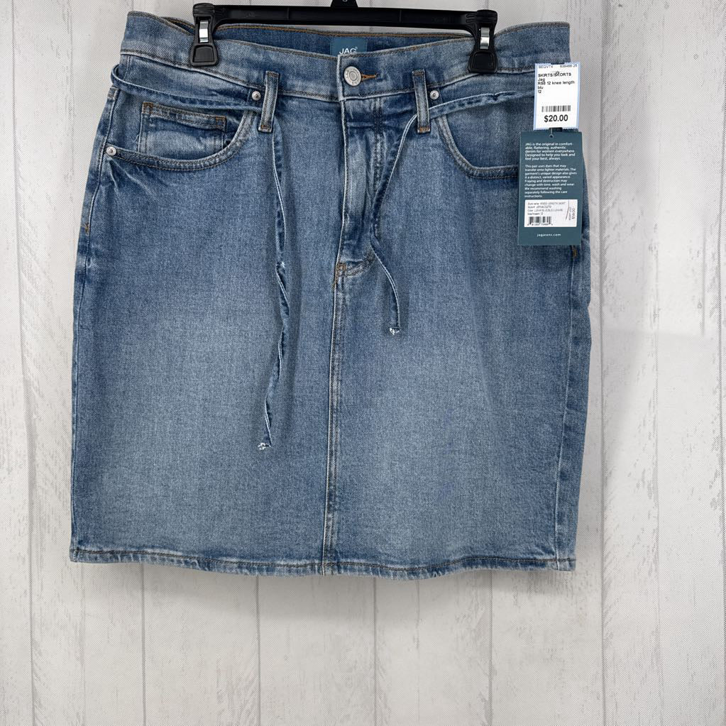 R58 12 knee length jean skirt