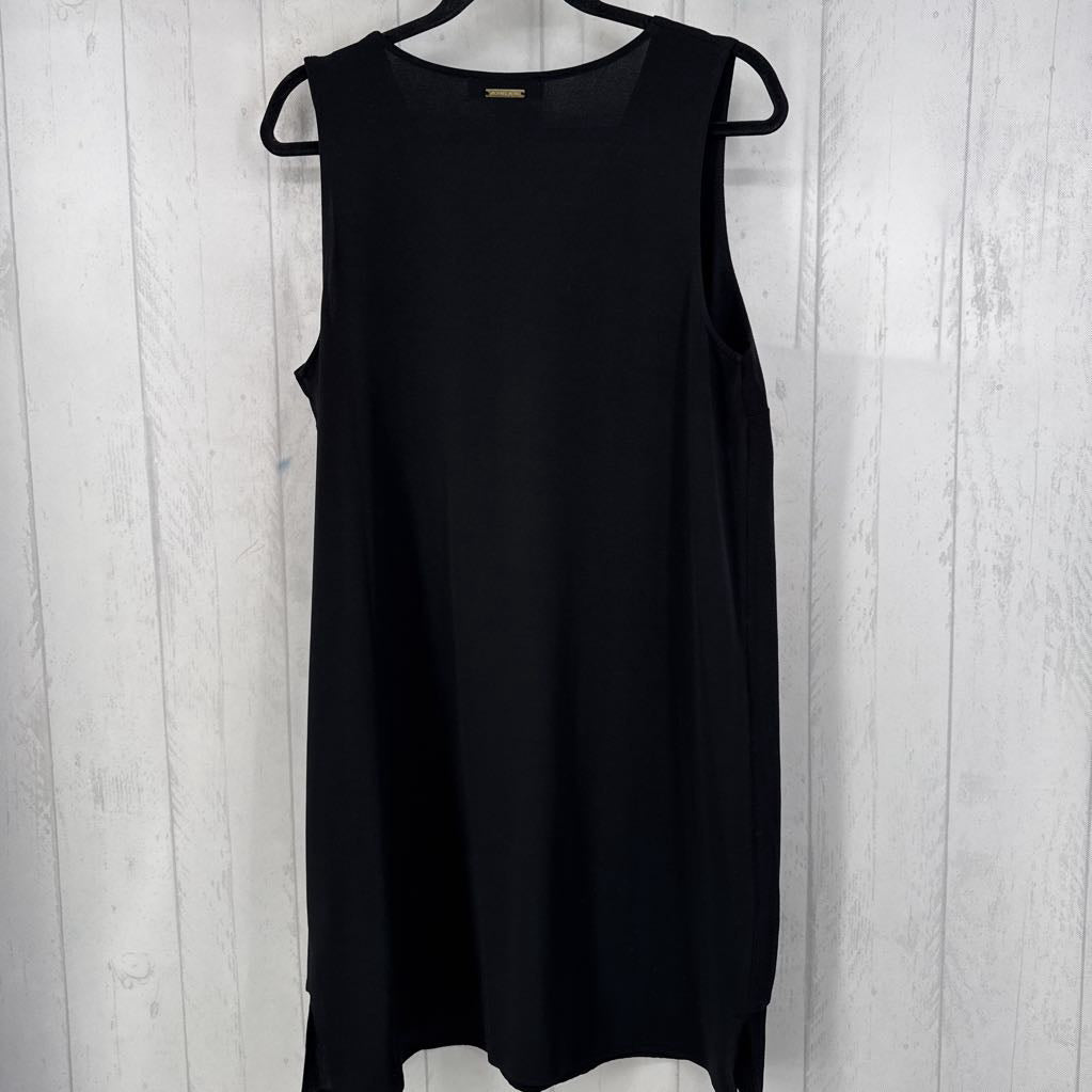 L v-neck slvls shiftdress