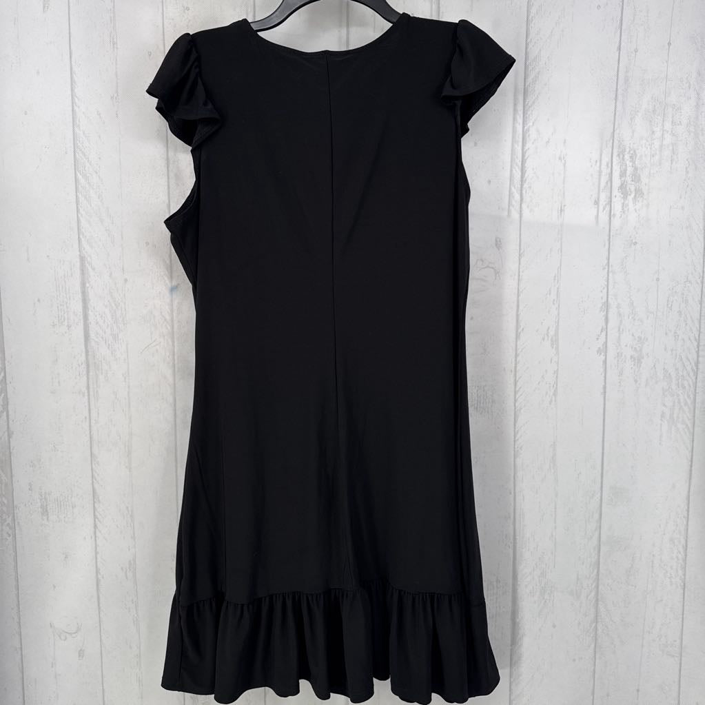 L ruffled hem shiftdress s/s
