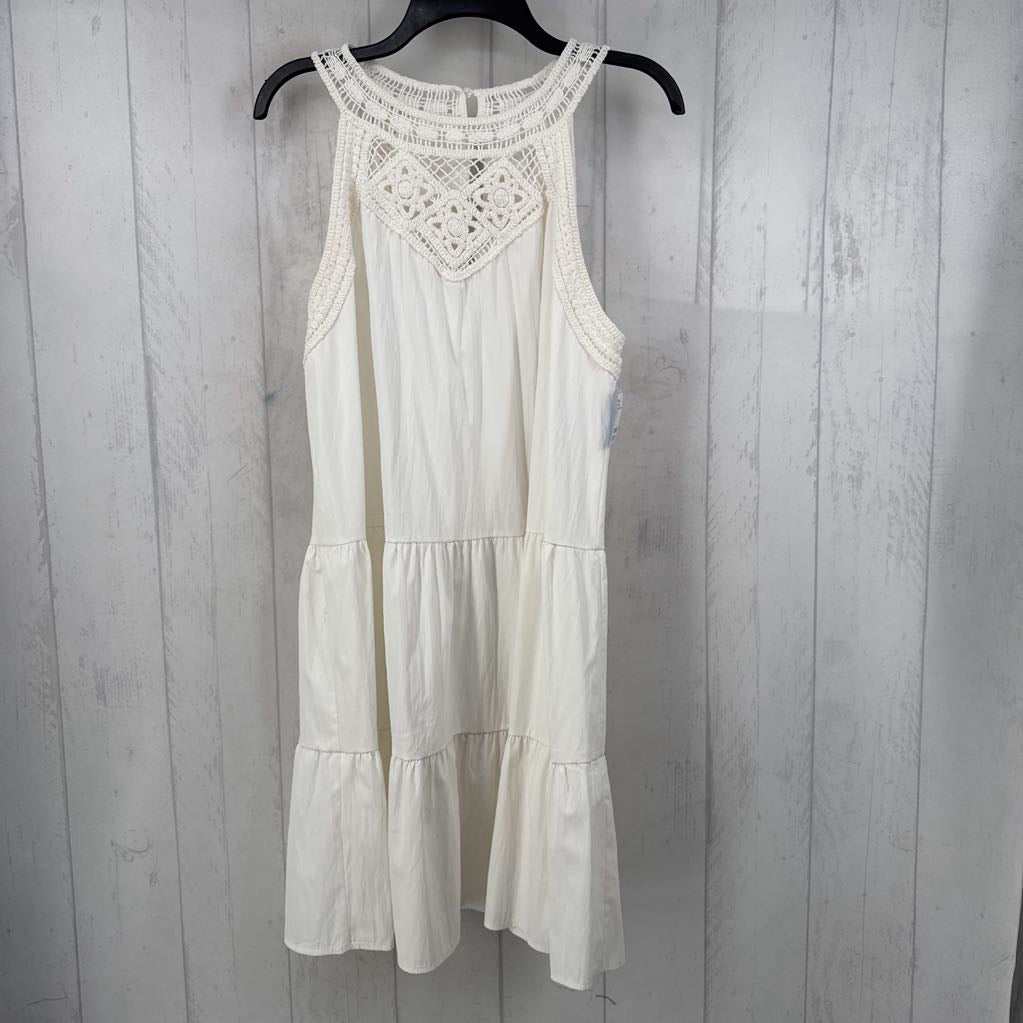 XL crochet detail tiered sundress