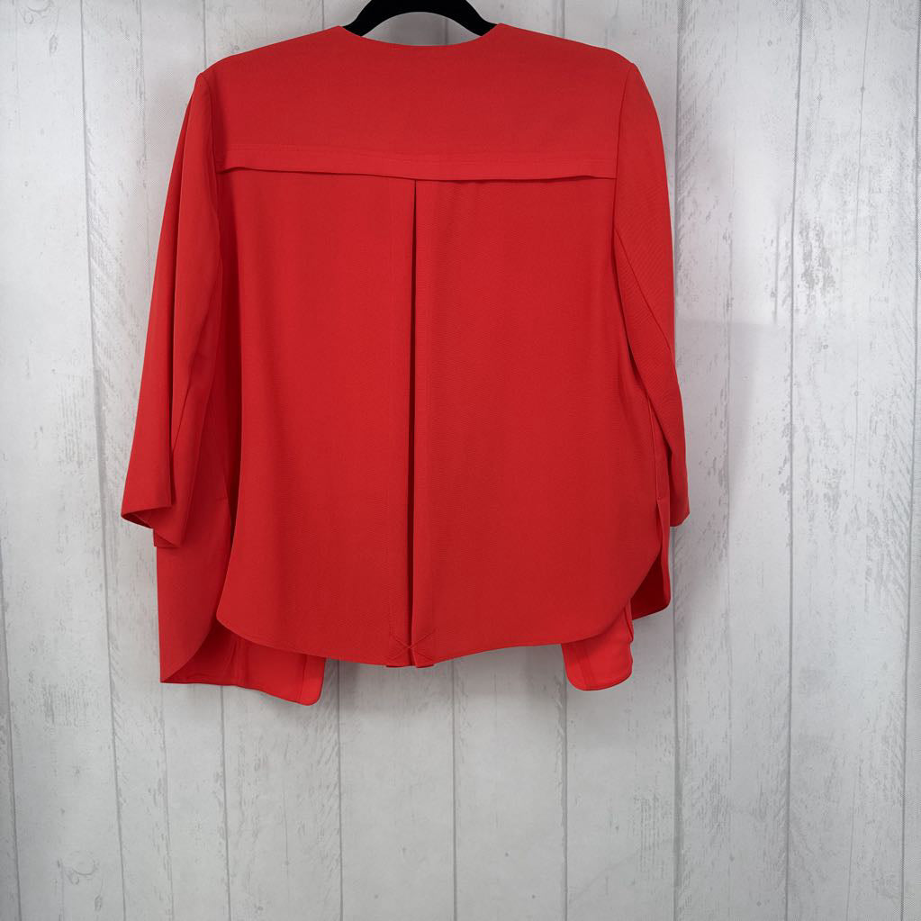 L open front elbow slv blazer