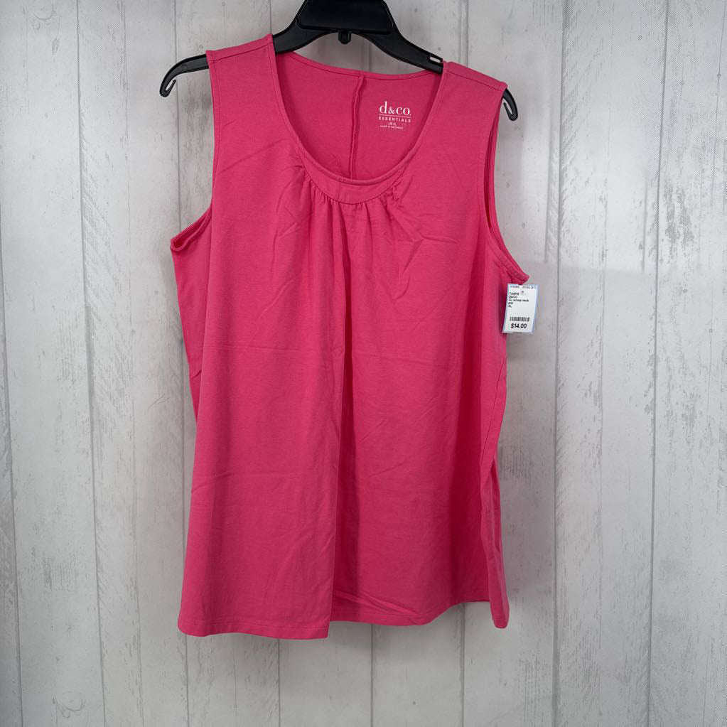 XL scoop neck tank