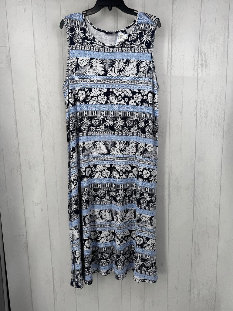 1XP mixed print slvls dress