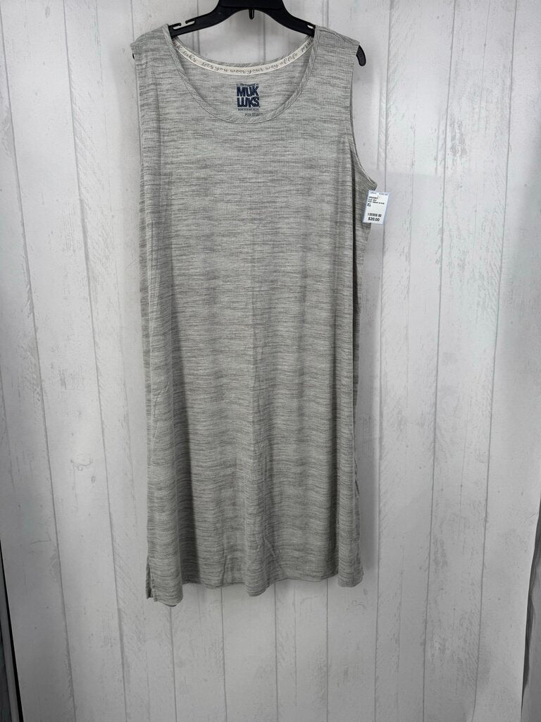 P2X ribbed scoop neck slvls dress