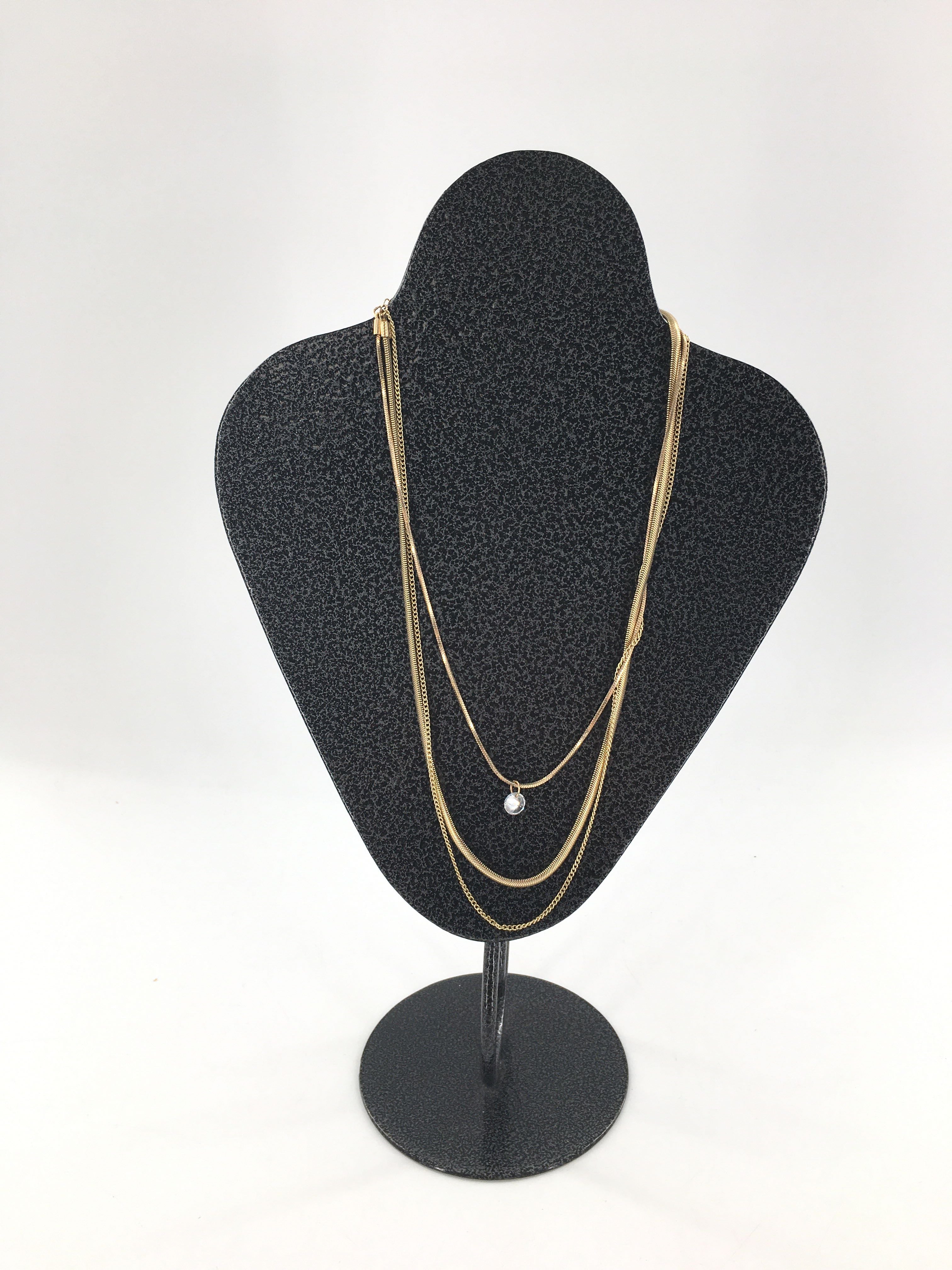 12" gold tone multi-chain necklace