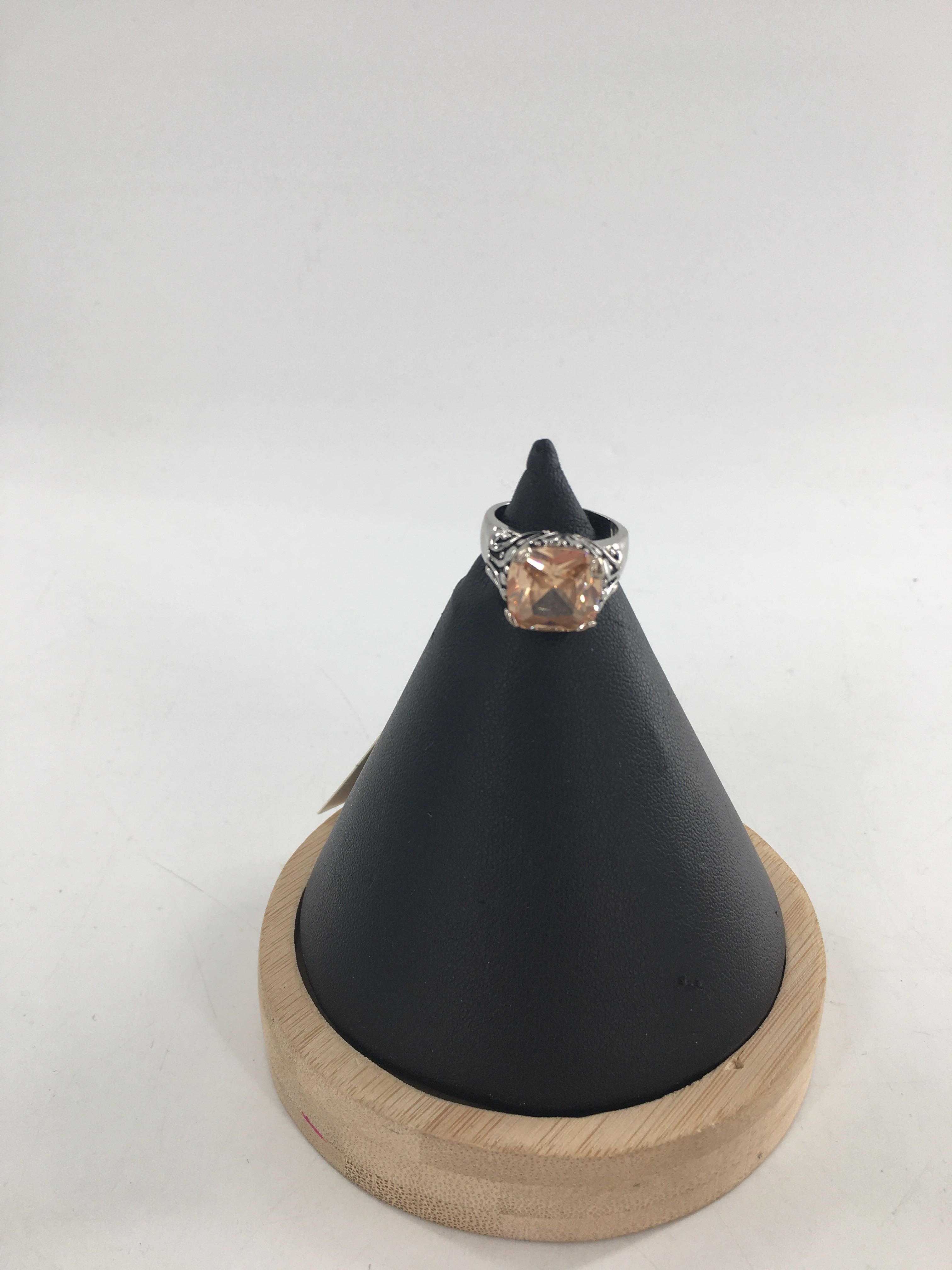sz7silverr brown stone ring