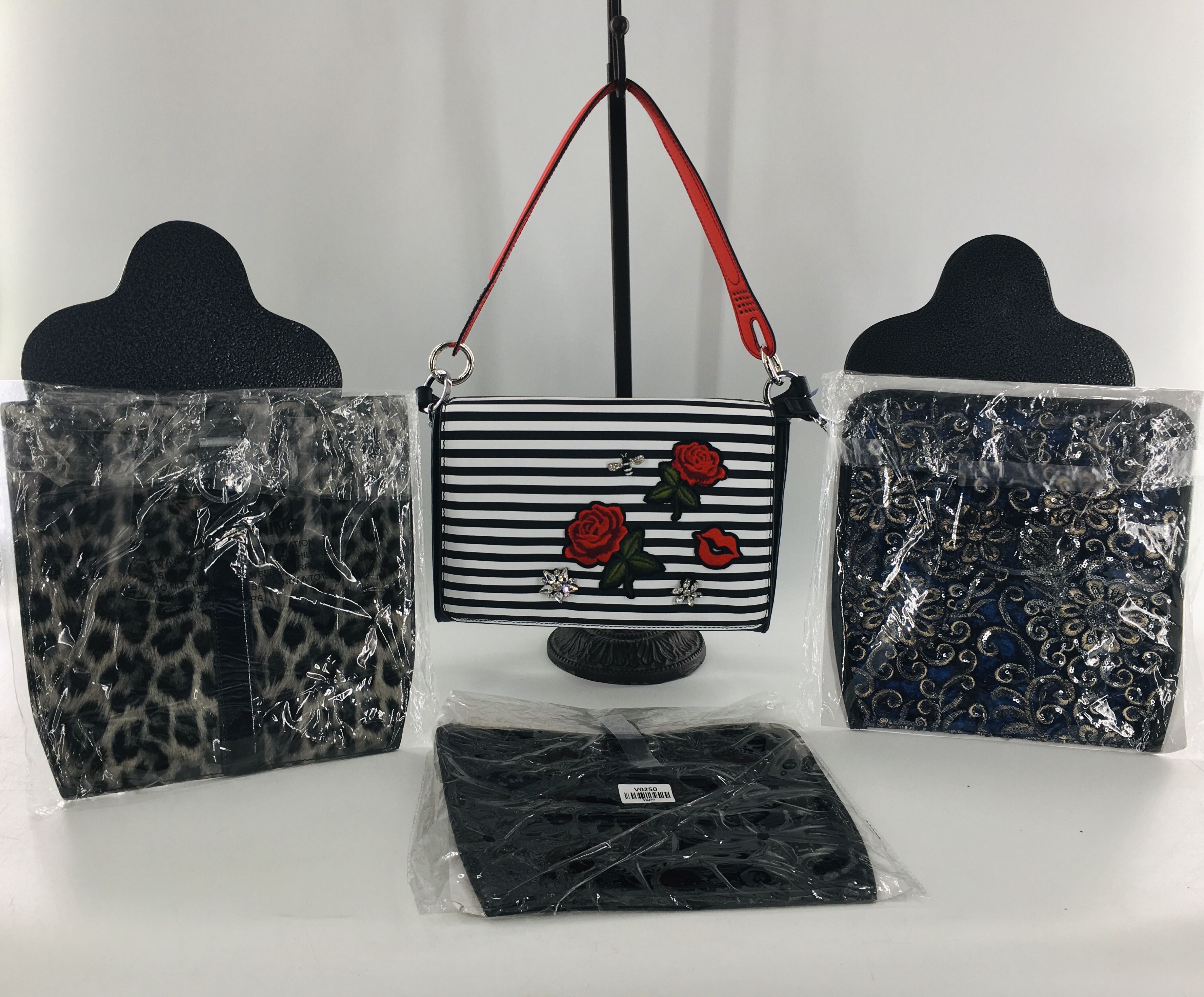 5pc interchangeable front flap/strap crossbody