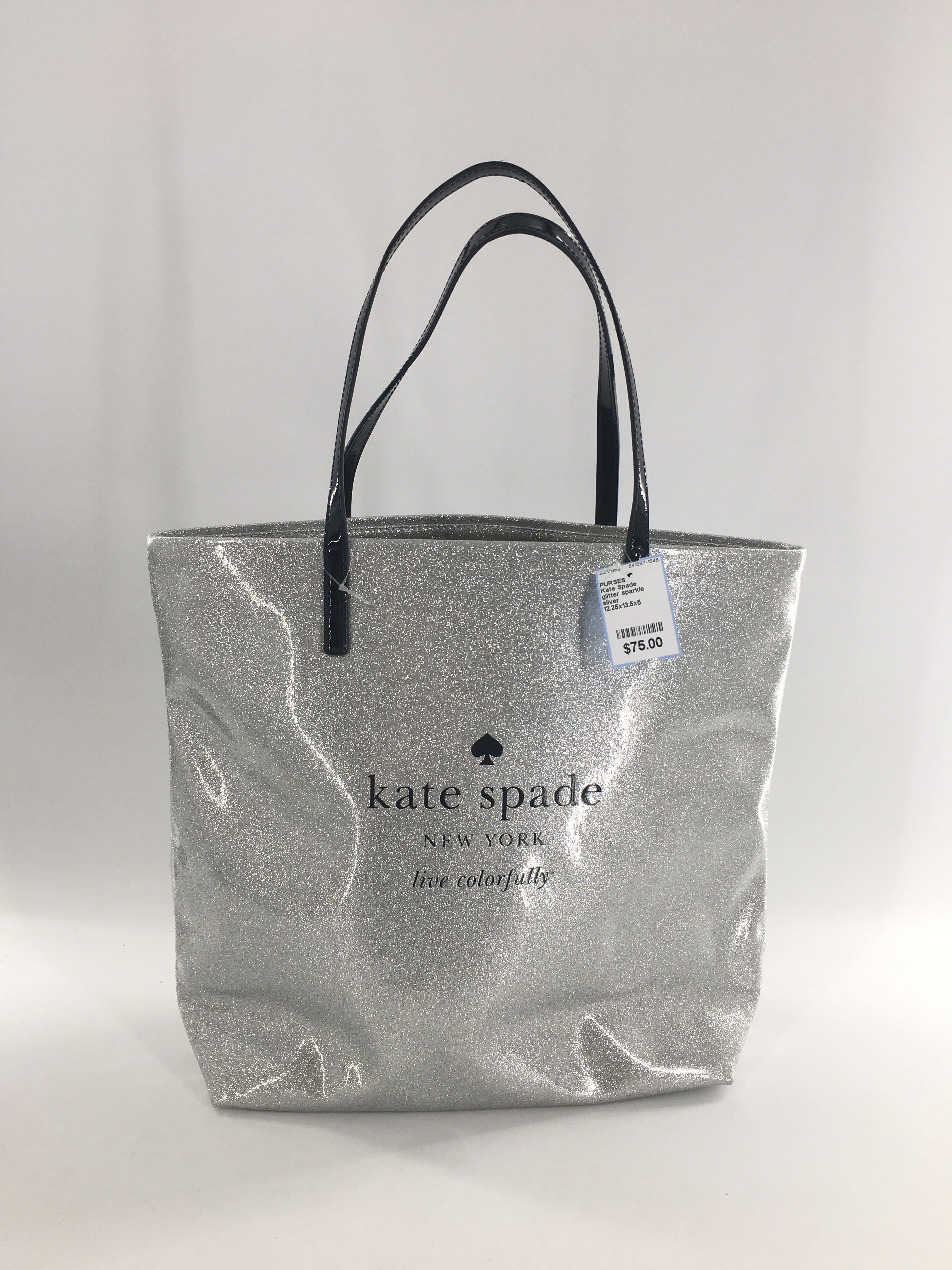 glitter sparkle shopper tote