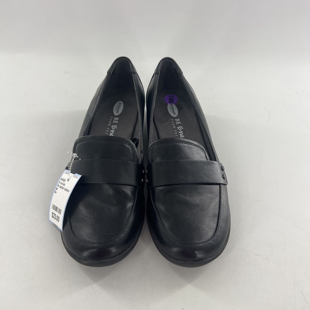 8w leather loafers