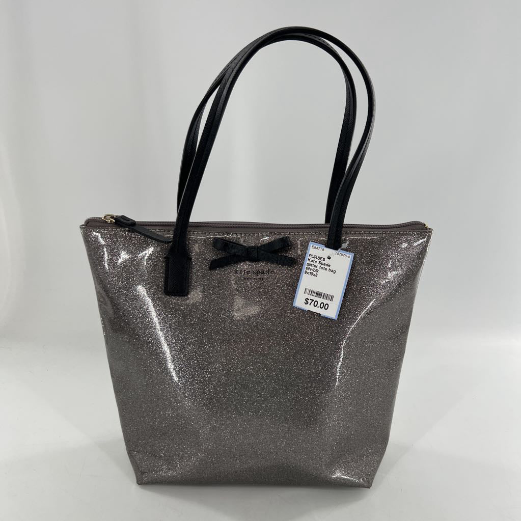 glitter tote bag