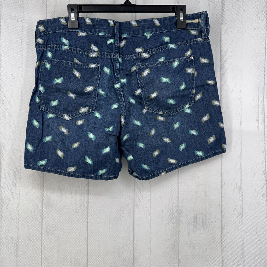 32 printed jean shorts