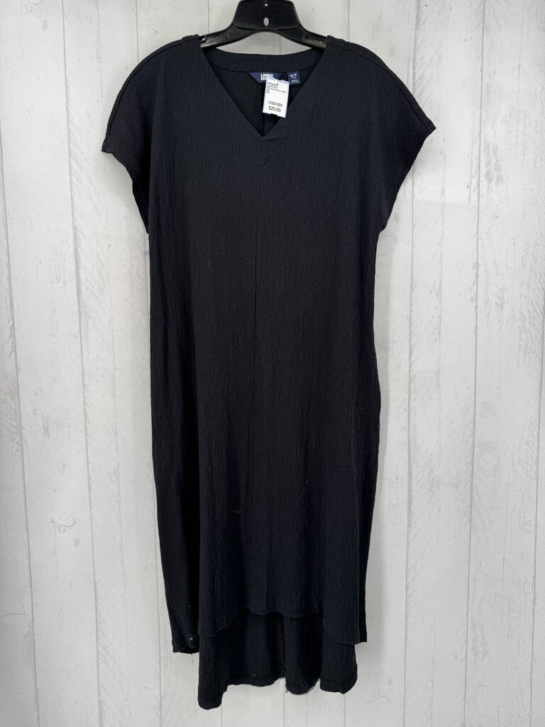 Mp textured v-neck s/s dress