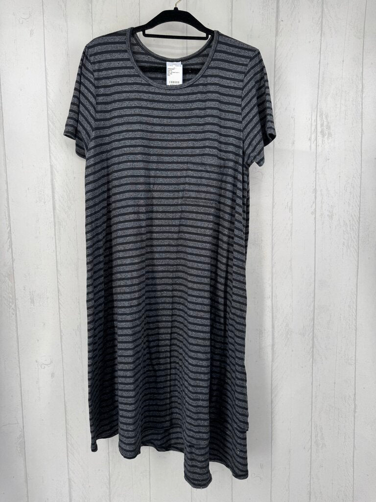 3XL striped s/s t-shirt dress