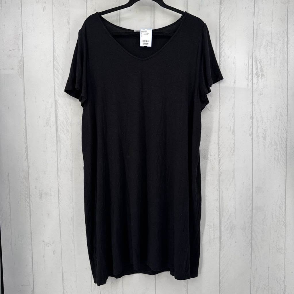2X v-neck s/s dress