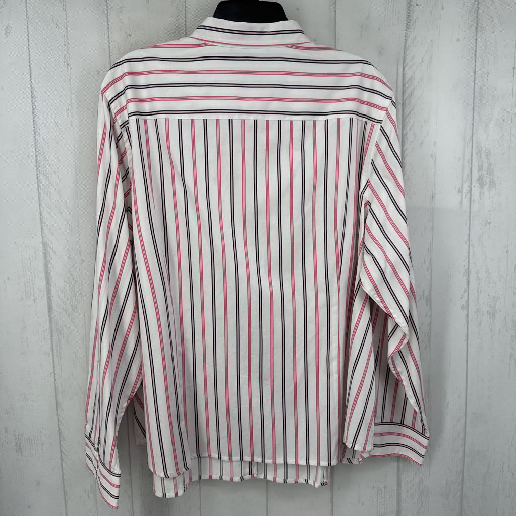 R65 3x l/s stripe button down shirt