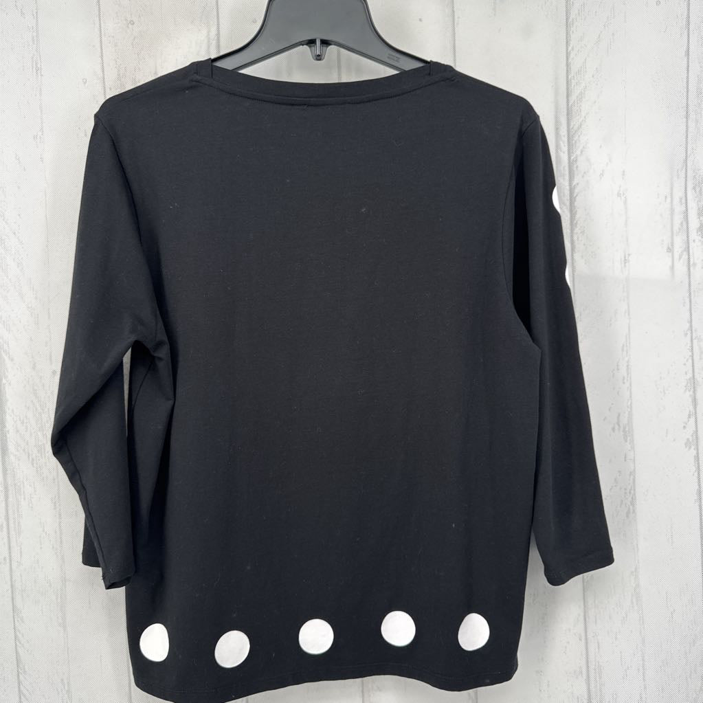 M 3/4 slv tee w/ polka dots