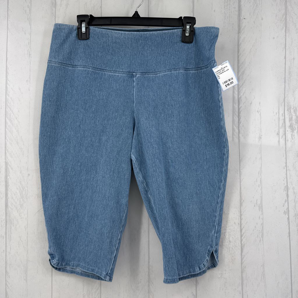 Lp chambray pull-on capris