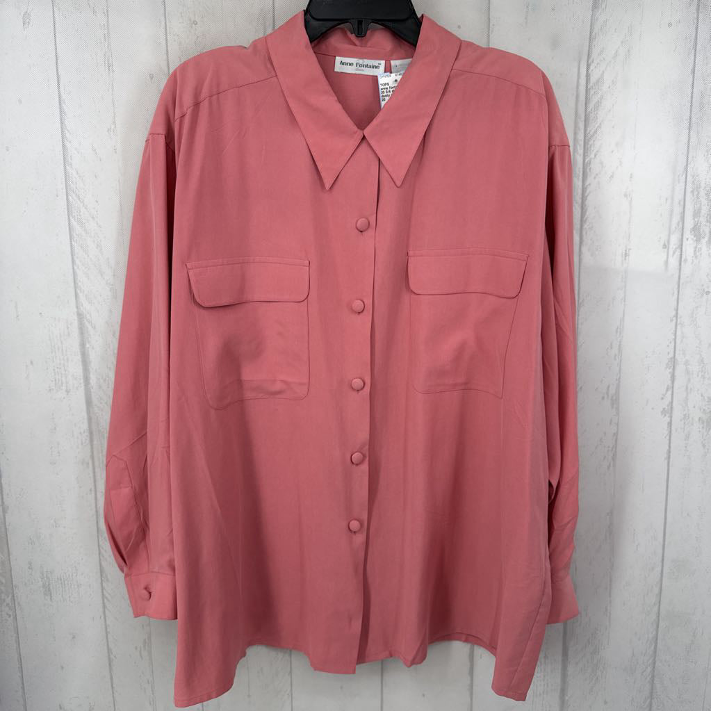 20 3/4 slv button down shirt
