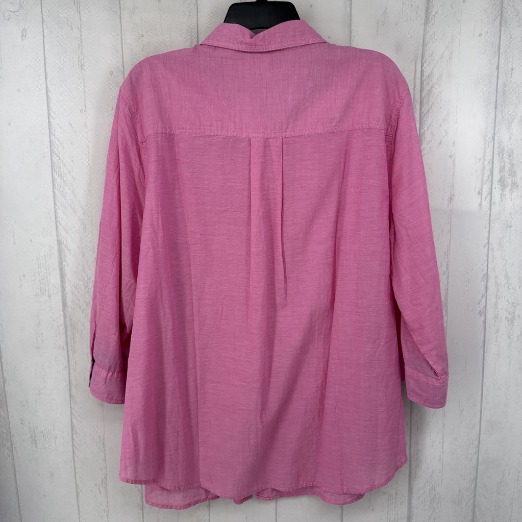 R44 3x elbow slv button down shirt
