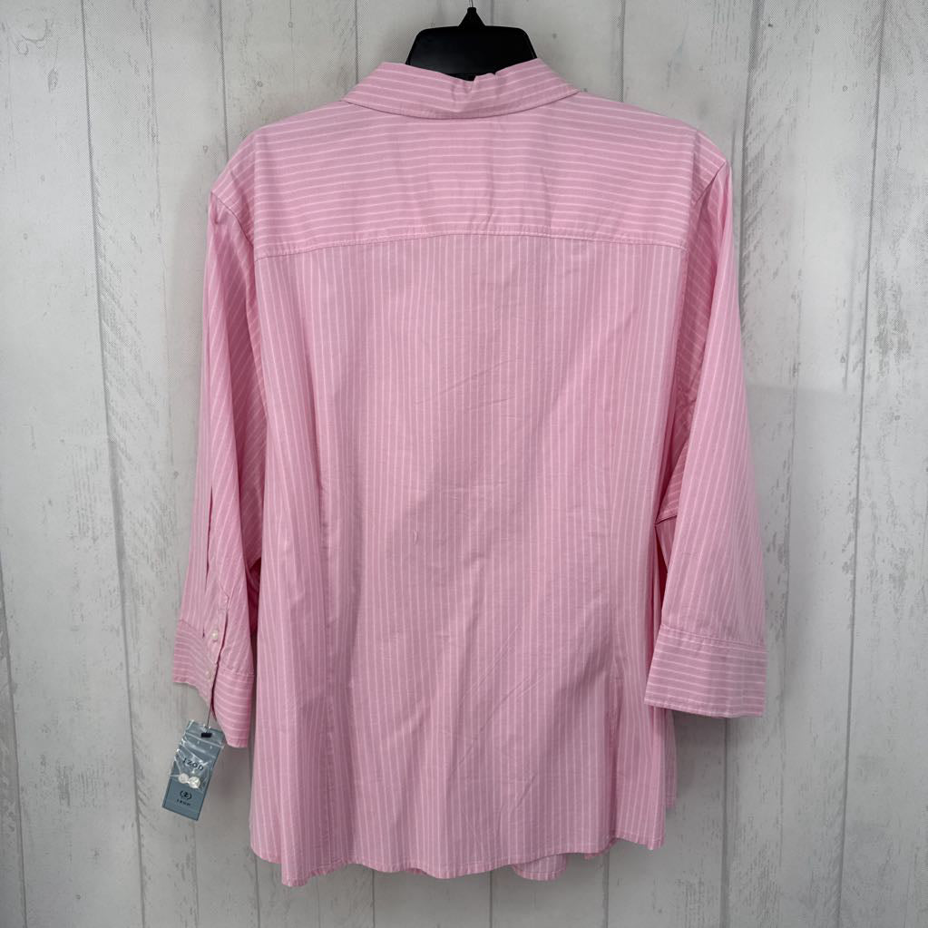 R48 3x l/s stripe button shirt