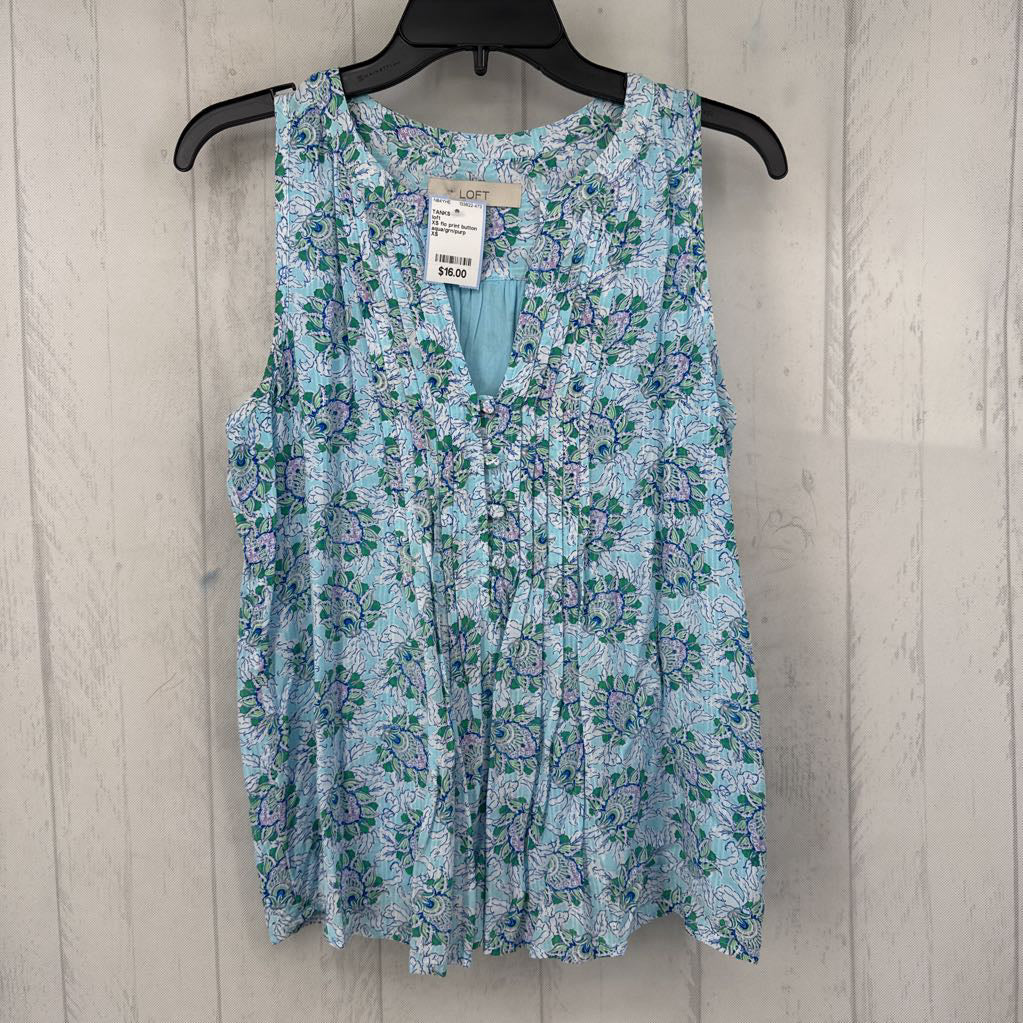 XS flo print button front slvls top