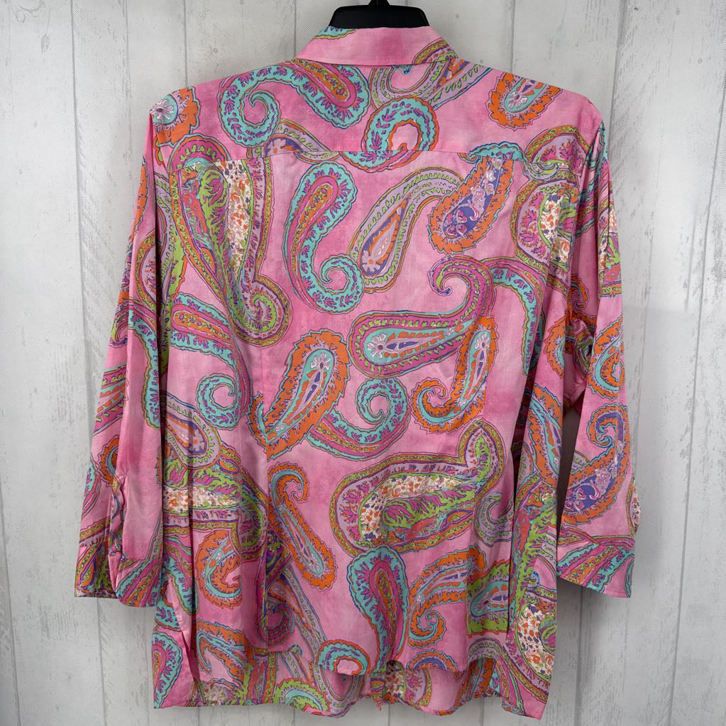 R95 3x l/s paisley button shirt