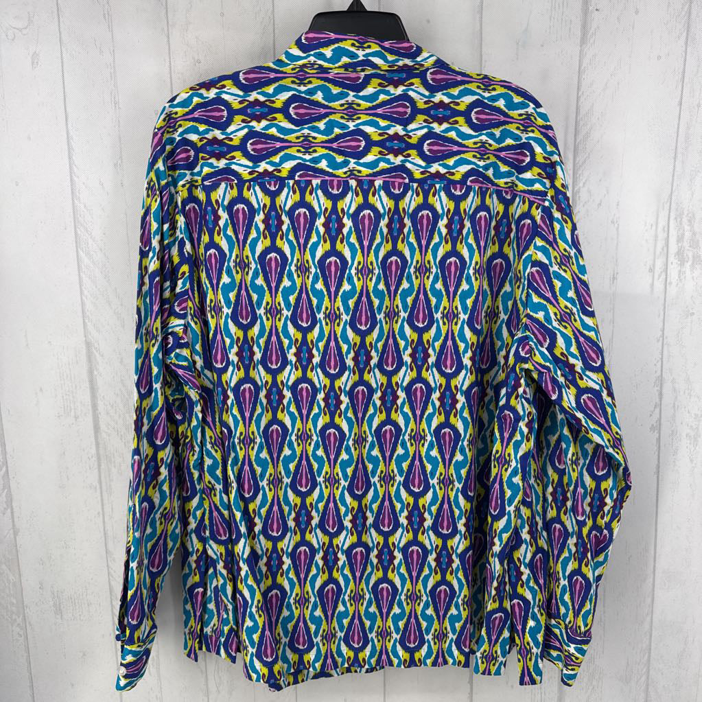 3x l/s pattern button shirt
