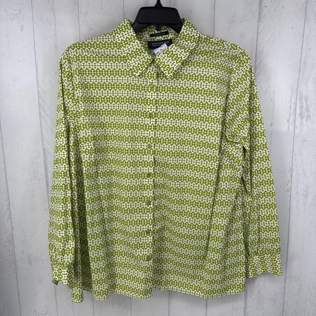 3x pattern print button l/s shirt