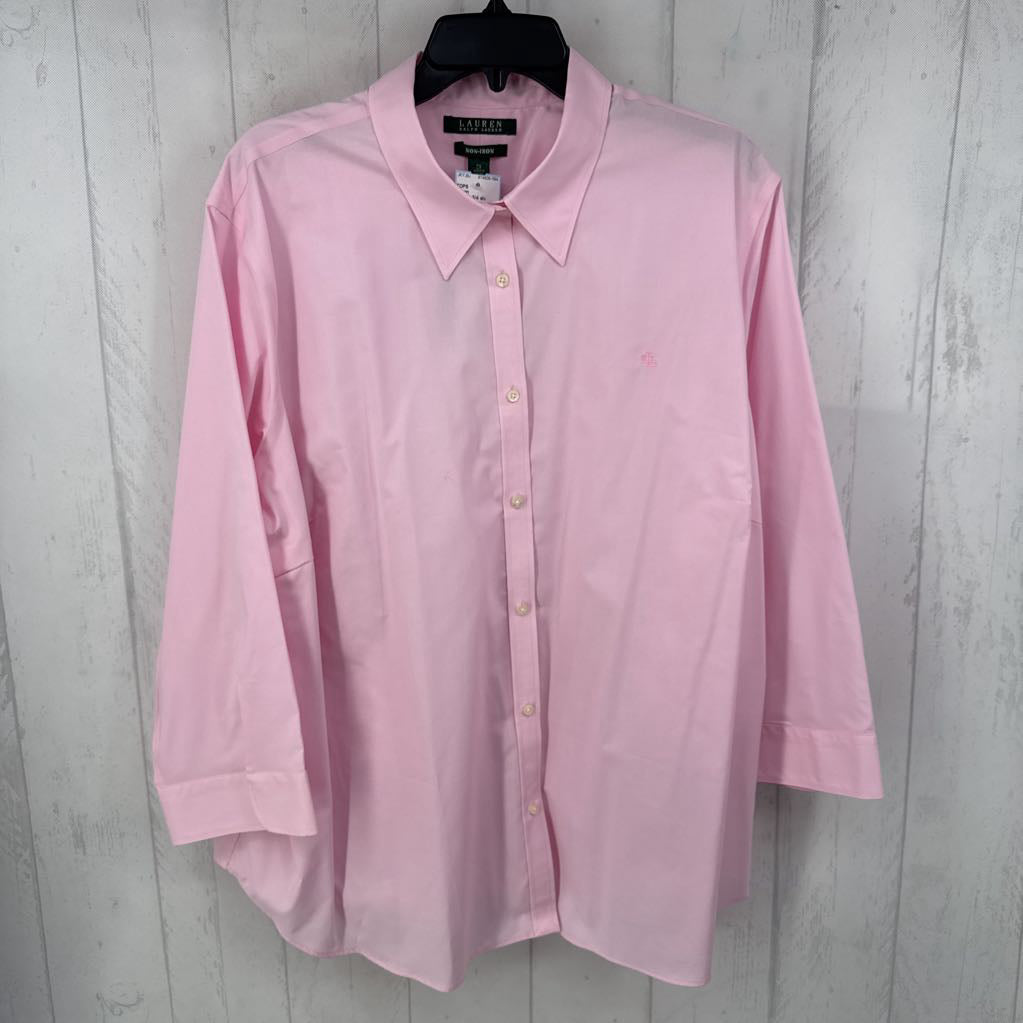 R75 3x 3/4 slv button shirt