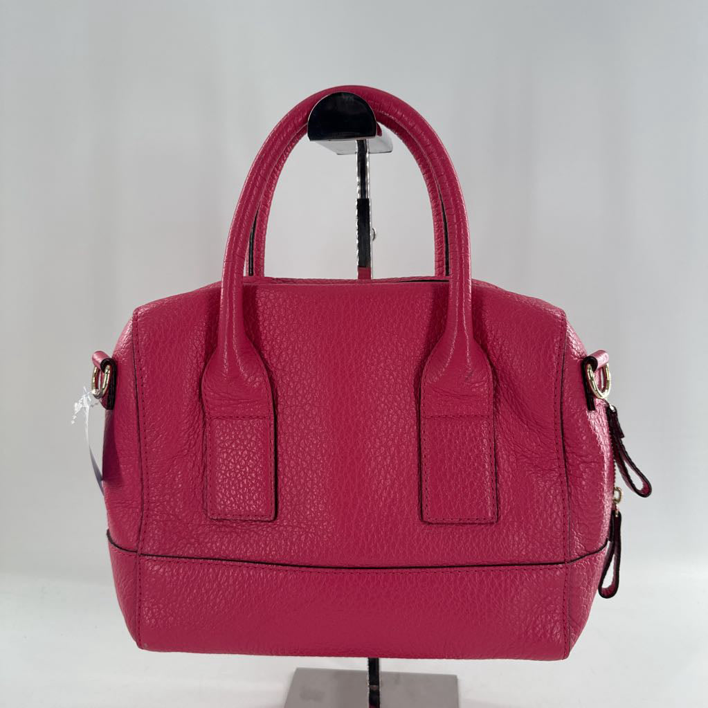 pebbled leather satchel