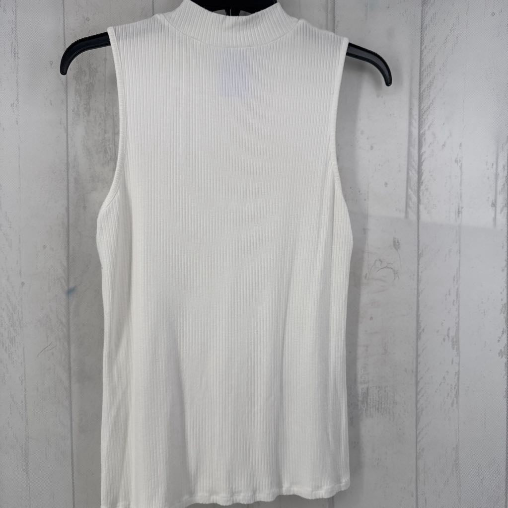 M mock neck ribbed tank