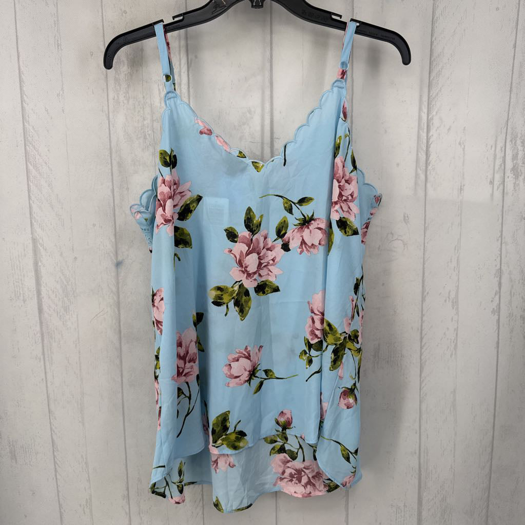0 flo print eyelet detail tank
