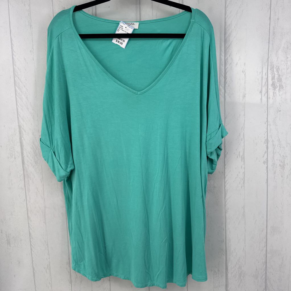 3X v-neck s/s tee