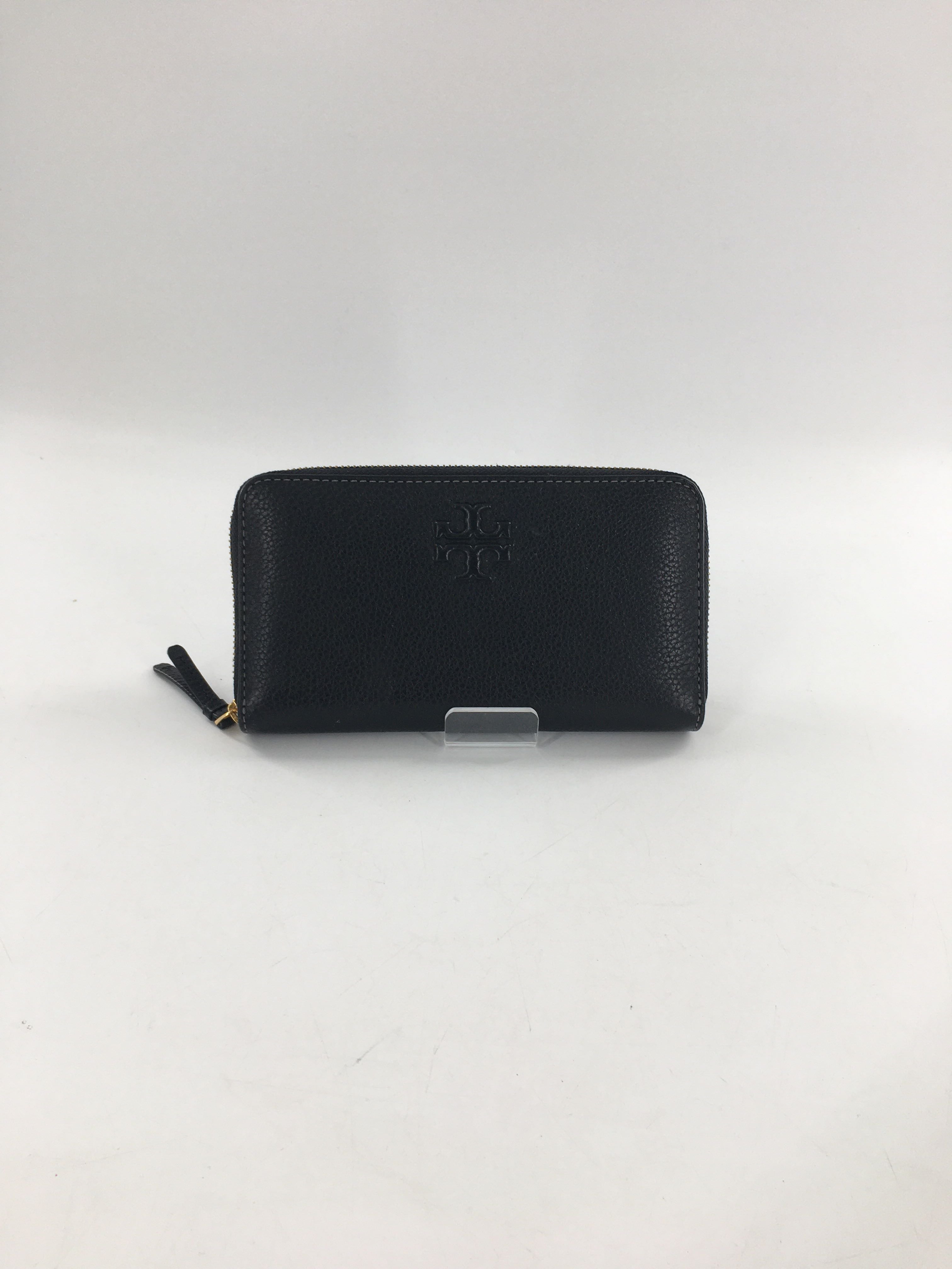 pebbled zip around wallet