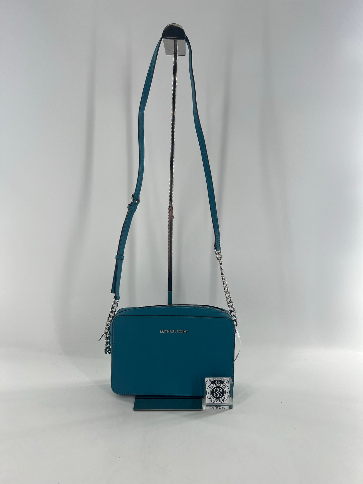 saffiano chain strap crossbody