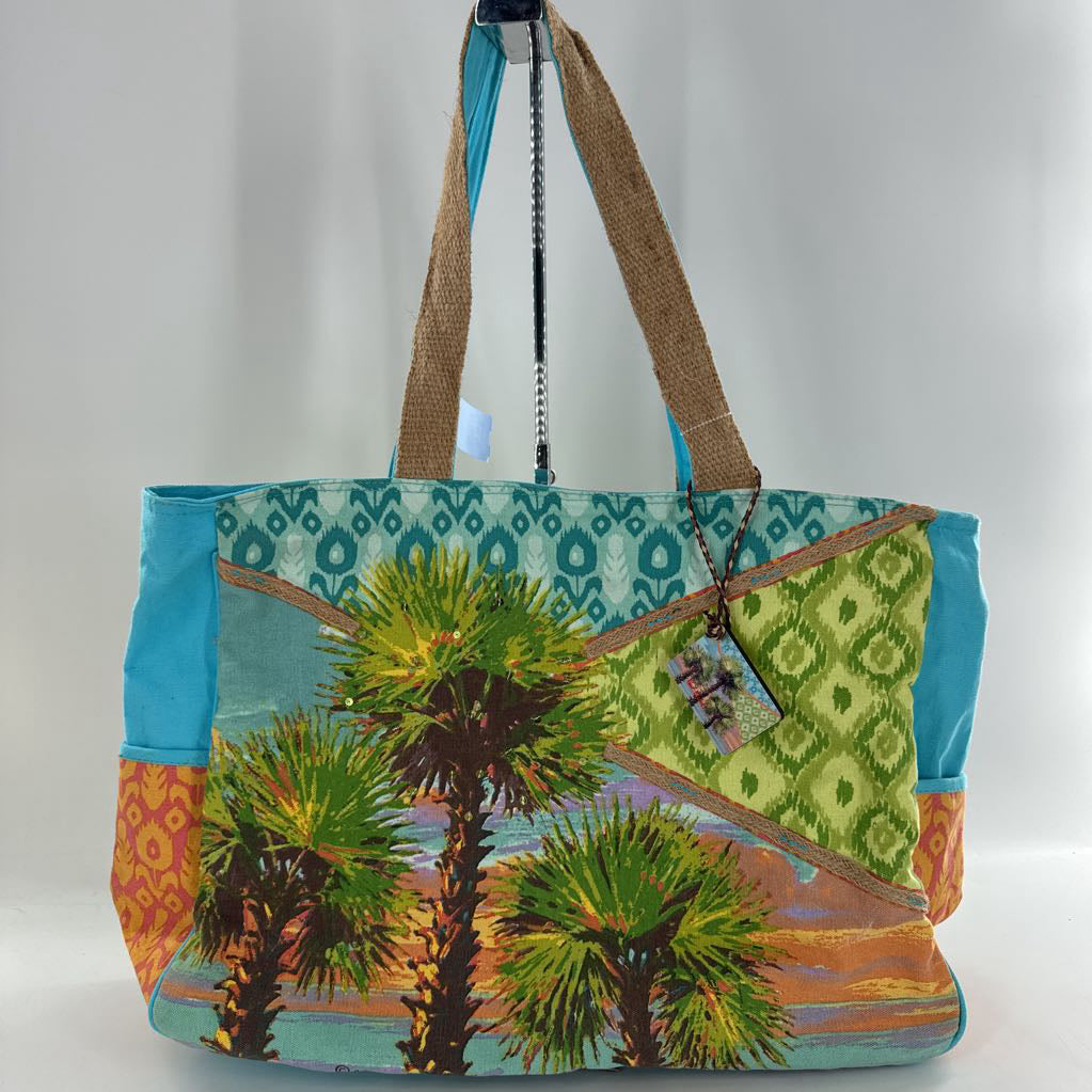 Paul Brent tropical print beach tote